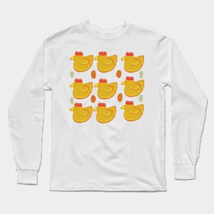 Spring Chickens are here! Chicks,chickens, hens Long Sleeve T-Shirt